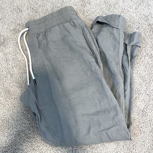 Athleta Women’s Gray Linen Joggers Size 4